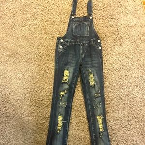VIP       Jean Overalls    Distressed